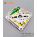 ซ็อกเก็ตสายเคเบิลใยแก้วนำแสงขนาดเล็ก 1 พอร์ตแผ่นใยแก้วนำแสงแบบ FTTH กล่อง SC ซ็อกเก็ตไฟเบอร์ออปติกแผง